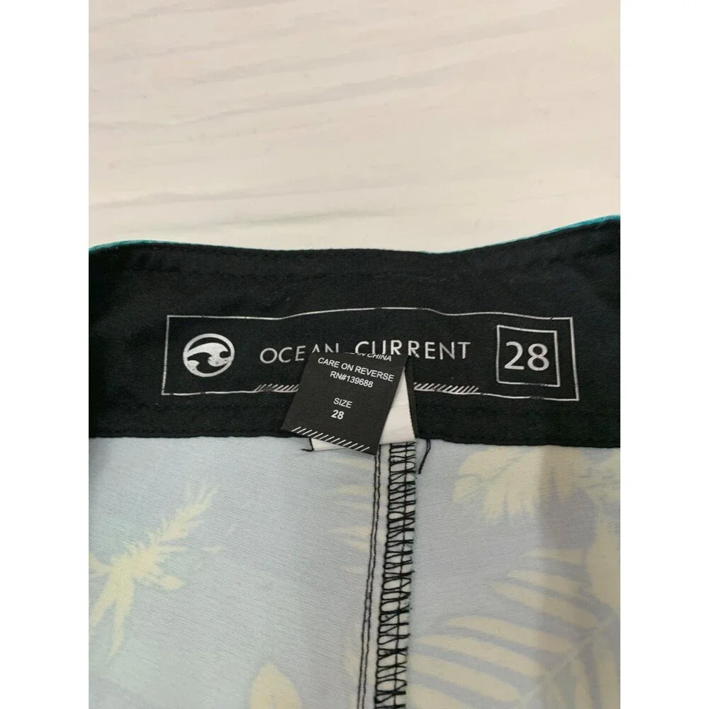 OCEAN CURRENT SWIM MENS SHORTS SIZE 28
